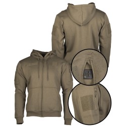 Sweat à Capuche Mil-tec Tactique Tan 02