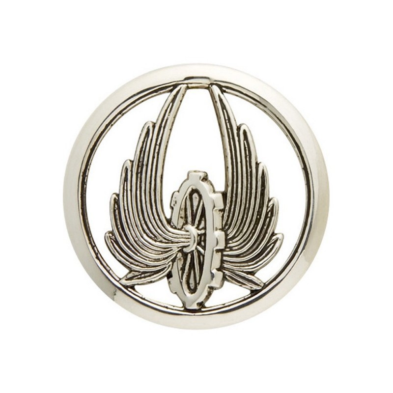 Insigne De Béret Train Argent 01 Insigne De Béret Train Argent 01