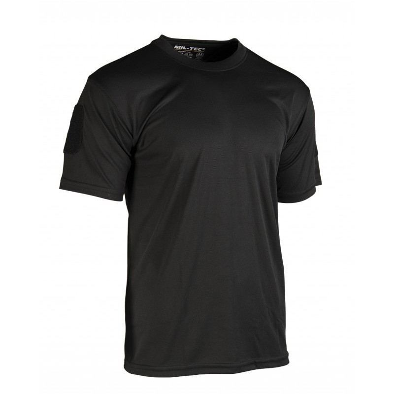 T-shirt Tactique Mil-tec Quick Dry Noir  01