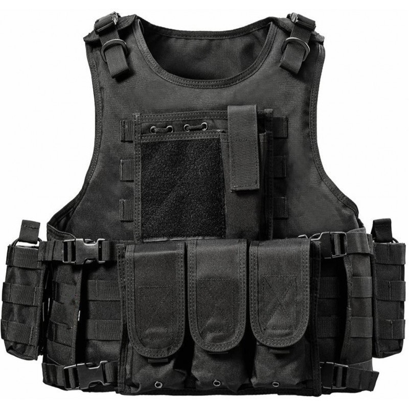 Gilet Tactique d'Intervention Yakeda Noir 01 Gilet Tactique d'Intervention Yakeda Noir 01