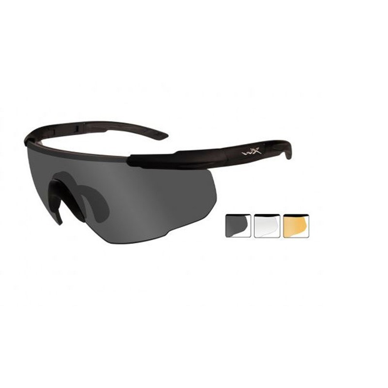 Lunettes Balistiques Wiley X Saber 3 Verres Fumé/Incolore/Orange - Pro Army Lunettes Balistiques Wiley X Saber 3 Verres Fumé/Incolore/Orange - Pro Army