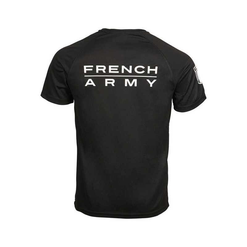 T-shirt French Army Respirant Arès Noir 01