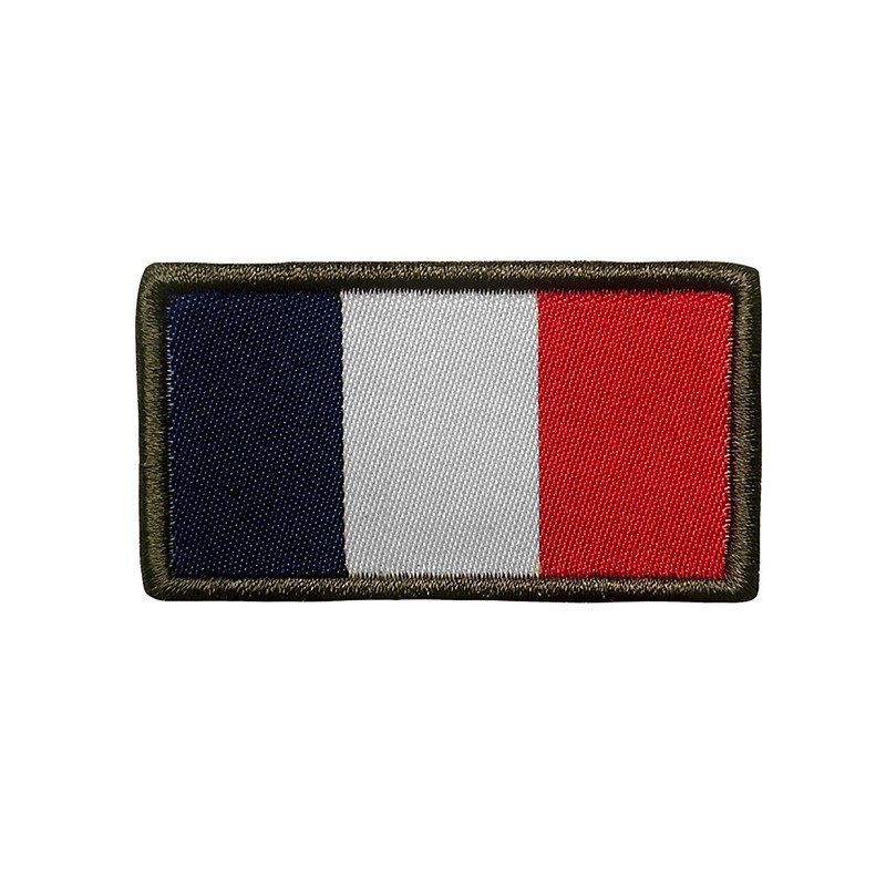 Ecusson TRICOLORE FRANCE MILITAIRE brodé 