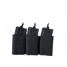 Porte-chargeurs Militaire Triple 5.56 Phoenix Noir 01