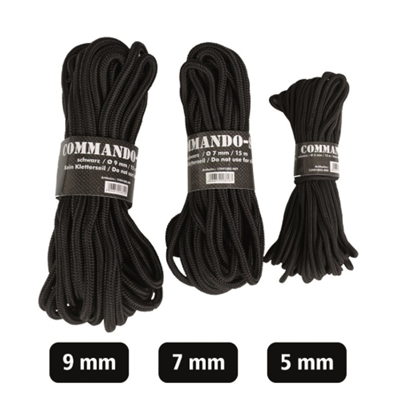 Corde Mil-tec Commando noir