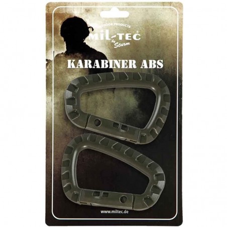 Mousqueton ABS Mil-tec Vert