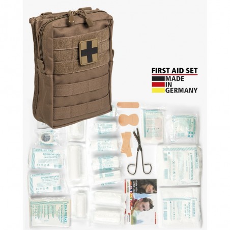 Trousse de Secours Militaire Grand Modèle Mil-tec Tan