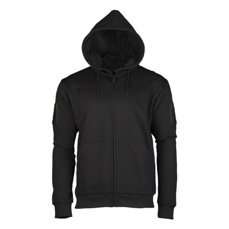 Sweat à Capuche Mil-tec Tactique Noir