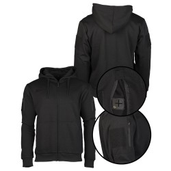 Sweat à Capuche Mil-tec Tactique Noir 02