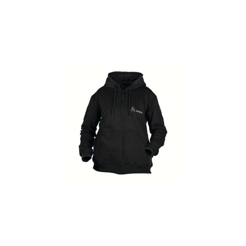 Sweat à Capuche Militaire Ares French Forces noir 01 Sweat à Capuche Militaire Ares French Forces noir 01