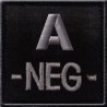 Écusson Brodé Groupe Sanguin T.O.E Noir 06