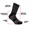 Chaussettes A10 Impact 9" Summer Grise 04