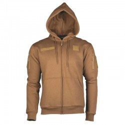 Sweat à Capuche Mil-tec Tactique Tan 01