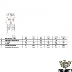Guide des tailles pantalon G3