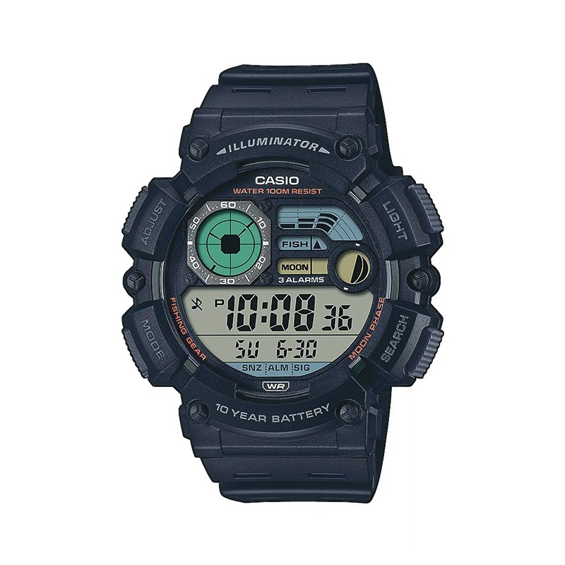 Montre Militaire Casio WS-1500H-1AV Noir 01 Montre Militaire Casio WS-1500H-1AV Noir 01