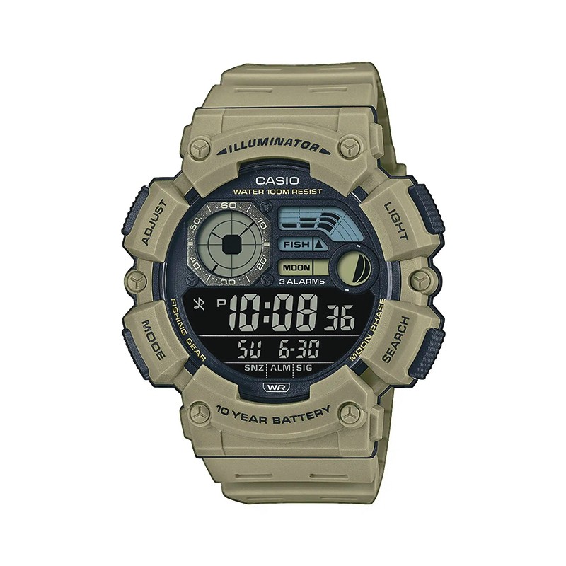 Montre Militaire Casio WS-1500H-5BV Tan 01 Montre Militaire Casio WS-1500H-5BV Tan 01