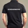 Polo Gendarmerie Cooldry Anti-Humidité Opex Noir 02