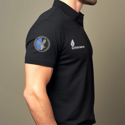 Polo Gendarmerie Cooldry Anti-Humidité Opex Noir 03