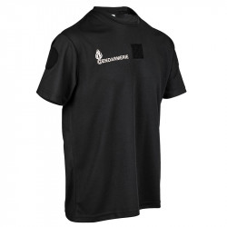 T-shirt Gendarmerie Départementale Cooldry Anti-Humidité Opex Noir 03