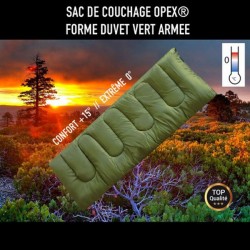 Sac De Couchage Opex Forme Duvet Vert Armée 01