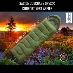 Sac De Couchage Opex Confort Vert Armée 01